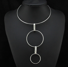 Load image into Gallery viewer, Double Layer Loops Pendant Necklace
