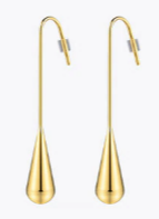 18K Gold Plated Fish Hook Earrings