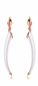 Italian Horn Dangler Earrings