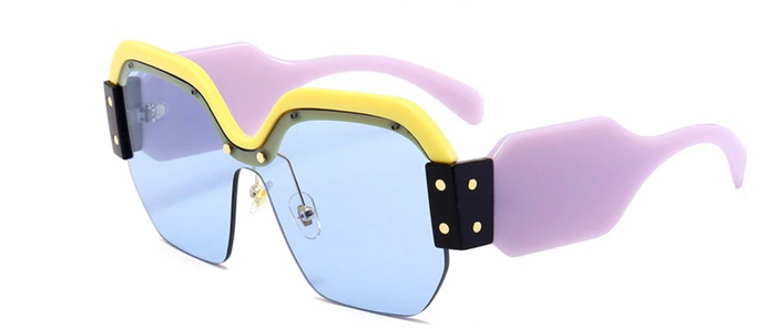 Purple Yellow Sunglasses