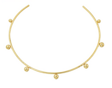 Load image into Gallery viewer, Circle &amp; Ball Adjustable Choker Necklace
