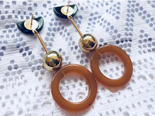 Load image into Gallery viewer, Coffee Acrylic Stud Earrings
