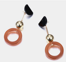 Load image into Gallery viewer, Coffee Acrylic Stud Earrings
