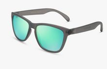 Load image into Gallery viewer, Matte Gray Round Rectangle Frames Polarized Green Mirror Lens Sunglasses
