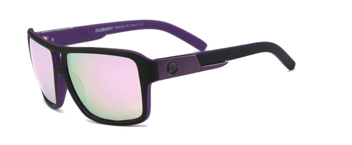 Men's Polarized Aviator Black Frames with Mirror Lens